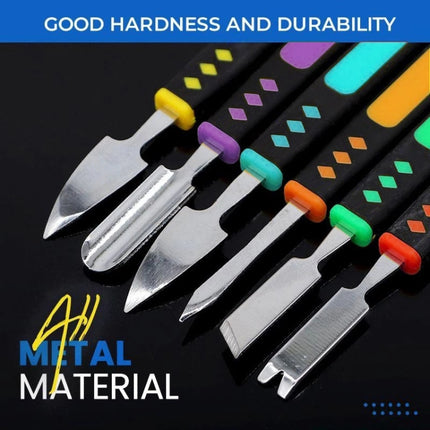 6 in 1 Metal Crowbar Steel Pry Universal Disassemble Tool-garmade.com
