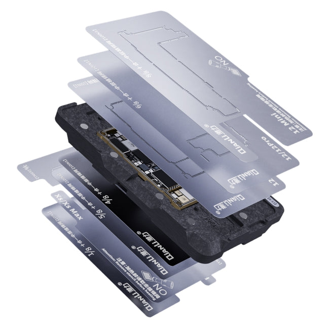 Qianli 10 in 1 Middle Frame Reballing Platform For iPhone X / XS / XS Max / 11 / 11 Pro / 11 Pro Max / 12 / 12 Pro / 12 mini / 12 Pro Max-garmade.com