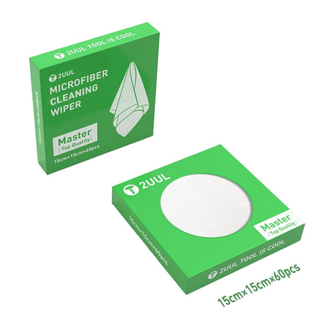 2UUL 15x15cm Microfiber Cleaning Wiper Antistatic Dust-Free Cloth-garmade.com
