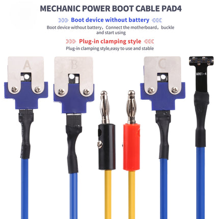 Mechanic PAD4 DC Power Supply Test Cable For iPad Series-garmade.com