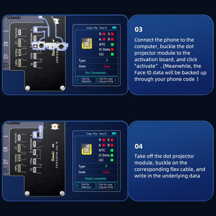 QianLi iCopy Plus Specialized Face ID Recovery and Activation Board for iPhone X to 14 Series-garmade.com