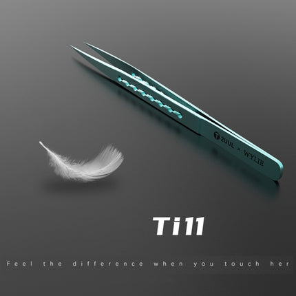 2UUL & WYLIE Ti11 Titanium Alloy Straight Tip Tweezers-garmade.com