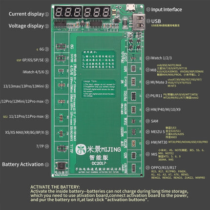 Mijing DC2017 Battery Quick Charge Activation Board-garmade.com