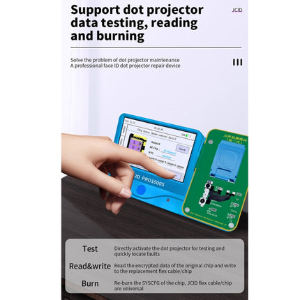 JC F2 Dot Matrix Module Testing 2nd Gen For iPhone X~12 Series-garmade.com