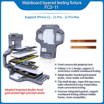 Aixun FC3-11 Mainboard Layered Testing Fixture for iPhone 11/11 Pro/11Pro Max-garmade.com