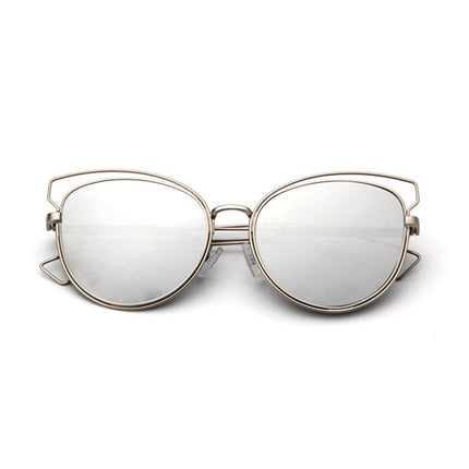 Metal Frame Cat Eye Sunglasses-garmade.com