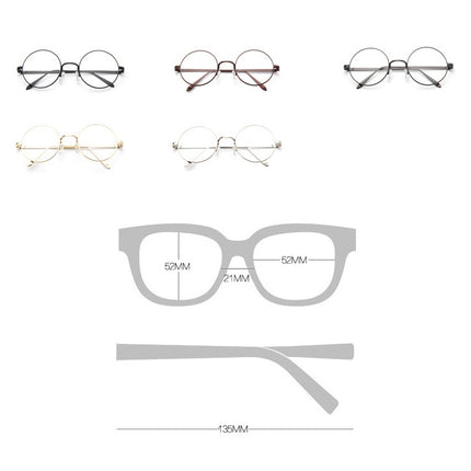 Round-Framed Glasses Small Fresh-garmade.com