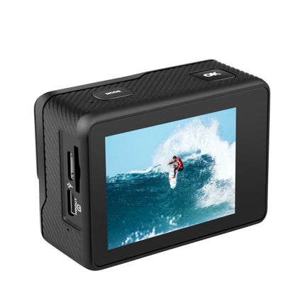 C1 Dual-Screen 2.0 inch + 1.3 inch Screen Anti-shake 4K WiFi Sport Action Camera Camcorder with Waterproof Housing Case, Allwinner V316, 170 Degrees Wide Angle (Black)-garmade.com