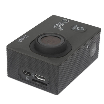 H16 1080P Portable WiFi Waterproof Sport Camera, 2.0 inch Screen, Generalplus 4248, 170 A+ Degrees Wide Angle Lens, Support TF Card(Black)-garmade.com