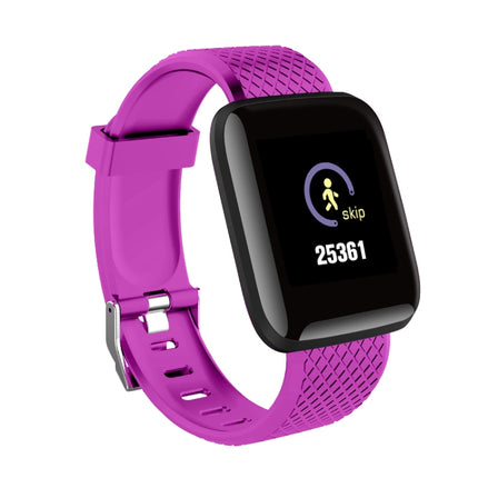 D13 1.3 inch OLED Color Screen Smart Bracelet IP67 Waterproof, Support Call Reminder/ Heart Rate Monitoring /Blood Pressure Monitoring/ Sleep Monitoring/Excessive Sitting Reminder/Blood Oxygen Monitoring(Purple)-garmade.com