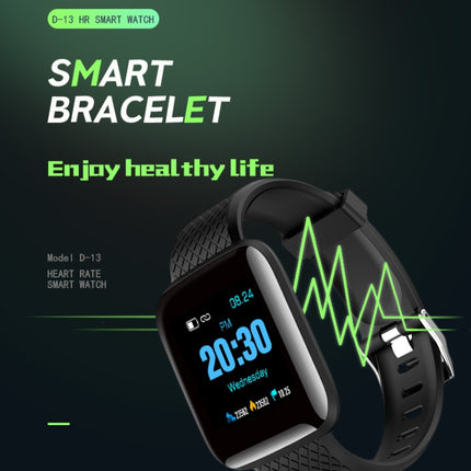 D13 1.3 inch OLED Color Screen Smart Bracelet IP67 Waterproof, Support Call Reminder/ Heart Rate Monitoring /Blood Pressure Monitoring/ Sleep Monitoring/Excessive Sitting Reminder/Blood Oxygen Monitoring(Green)-garmade.com