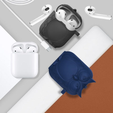 For AirPods 1 / 2 Owl Appearance Earphone Protective Case with Hook-garmade.com