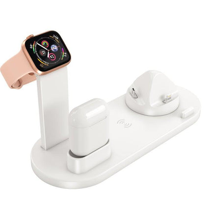 HQ-UD15 Rotatable Wireless Charging Base with Stand for Phones / iWatches / AirPods (Black)-garmade.com