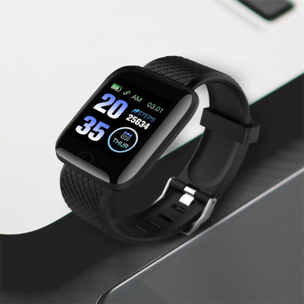 116plus 1.3 inch Color Screen Smart Bracelet IP67 Waterproof, Support Call Reminder/ Heart Rate Monitoring /Blood Pressure Monitoring/ Sleep Monitoring/Excessive Sitting Reminder/Blood Oxygen Monitoring(Red)-garmade.com