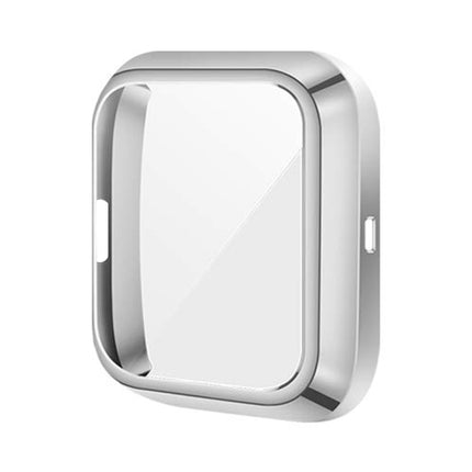 For Fitbit versa 2 Plating TPU All-inclusive Protective Shell(Silver)-garmade.com