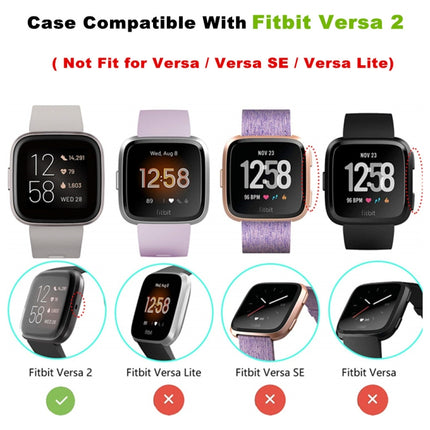 For Fitbit versa 2 Plating TPU All-inclusive Protective Shell(Gold)-garmade.com