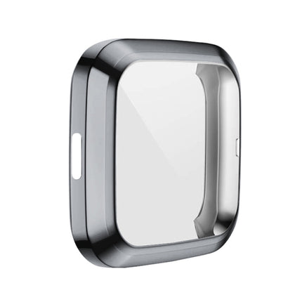 For Fitbit versa 2 Plating TPU All-inclusive Protective Shell(Gray)-garmade.com