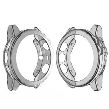 Suitable for Garmin Fenix 5 & 5 Plus transparent TPU Silica Gel Watch Case(Transparent gray)-garmade.com