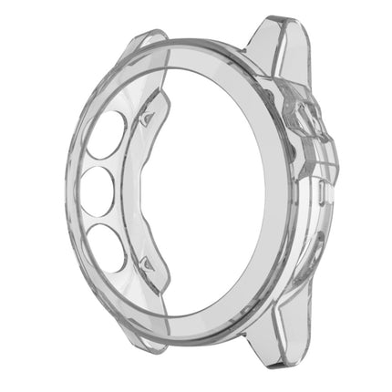 Suitable for Jiaming Fenix 5S & 5S Plus Transparent TPU Silica Gel Watch Case(Transparent white)-garmade.com