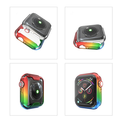 For Apple Watch Series 5 & 4 40mm Gradient All-inclusive TPU Protective Case(D)-garmade.com