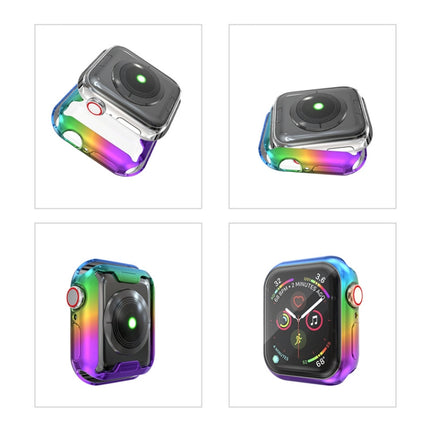 For Apple Watch Series 5 & 4 40mm Gradient All-inclusive TPU Protective Case(F)-garmade.com