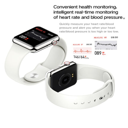 P10 1.3inch IPS Color Screen Smart Watch IP67 Waterproof,Support Call Reminder/Heart Rate Monitoring/Blood Pressure Monitoring/Sleep Monitoring(White)-garmade.com