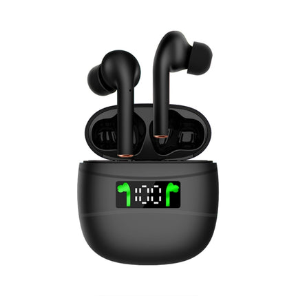 J3 Pro TWS Hifi Wireless Bluetooth 5.2 Earphone LED Display Waterproof Sports Gaming Headset Noise Earbuds(Black)-garmade.com