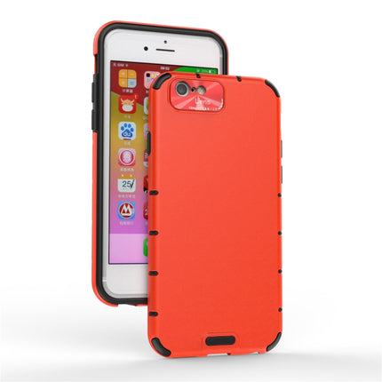 For iPhone 6 / 6s Shockproof Grain PC + TPU Case(Red)-garmade.com