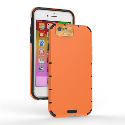 For iPhone 6 / 6s Shockproof Grain PC + TPU Case(Orange)-garmade.com