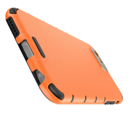 For iPhone 6 / 6s Shockproof Grain PC + TPU Case(Orange)-garmade.com