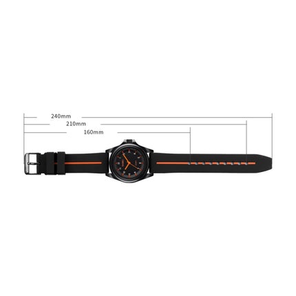 SKMEI 1578 Creative Stereo Dial Student Watch Casual Simple Male Quartz Watch(Orange)-garmade.com