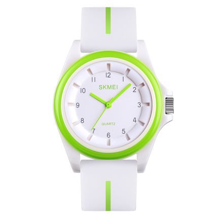 SKMEI 1578 Creative Stereo Dial Student Watch Casual Simple Male Quartz Watch(Green)-garmade.com