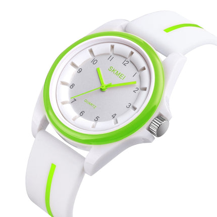 SKMEI 1578 Creative Stereo Dial Student Watch Casual Simple Male Quartz Watch(Green)-garmade.com