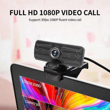 Gsou T16s 1080P HD Webcam with Cover Built-in Microphone for Online Classes Broadcast Conference Video-garmade.com