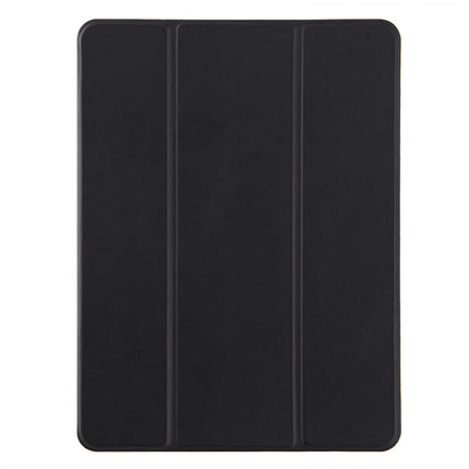 For iPad 10.2 Honeycomb Ventilation Foldable Deformation Horizontal Flip PU Leather Case with 3-Folding Holder & Pen Slot & Smart Sleep / Wake-up(Black)-garmade.com