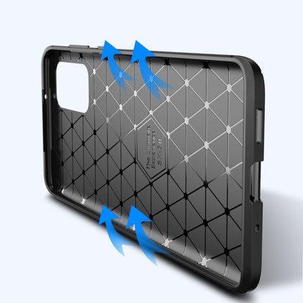 For Samsung Galaxy Note20 Ultra Carbon Fiber Texture Shockproof TPU Case(Black)-garmade.com
