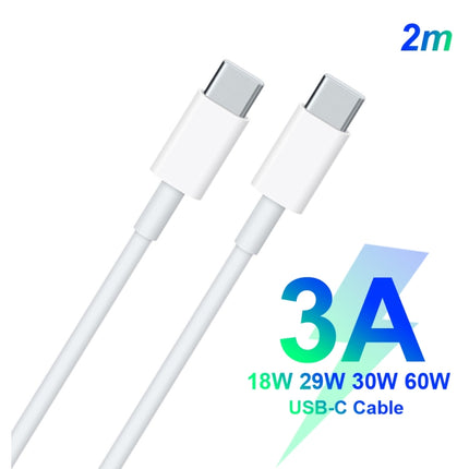 2 in 1 Single USB-C / Type-C Port Travel Charger + 3A PD 3.0 USB-C / Type-C to USB-C / Type-C Fast Charge Data Cable Set, Cable Length: 2m(US Plug)-garmade.com