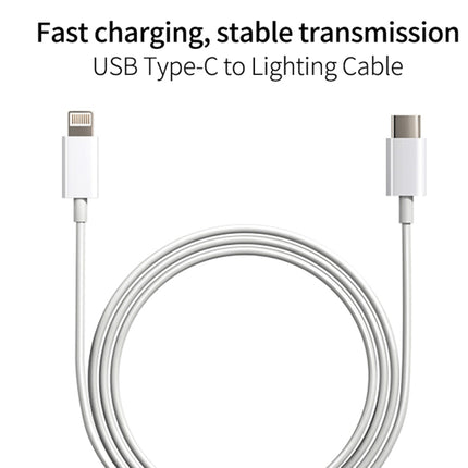 2 in 1 PD 18W Single USB-C / Type-C Interface Travel Charger + 3A PD3.0 USB-C / Type-C to 8 Pin Fast Charge Data Cable Set, Cable Length: 1m(US Plug)-garmade.com