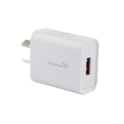 QC 3.0 18W 3A Single USB Interface Charger, AU Plug-garmade.com