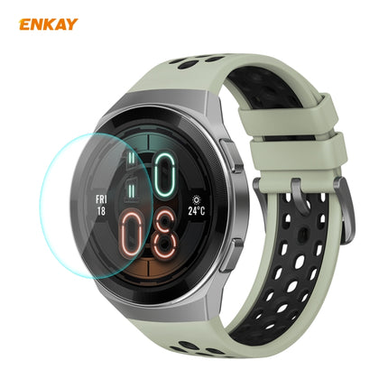 1 PCS For HUAWEI Watch GT 2E 46mm Dynamic Edition ENKAY Hat-Prince 0.2mm 9H 2.15D Curved Edge Tempered Glass Screen Protector Watch Film-garmade.com