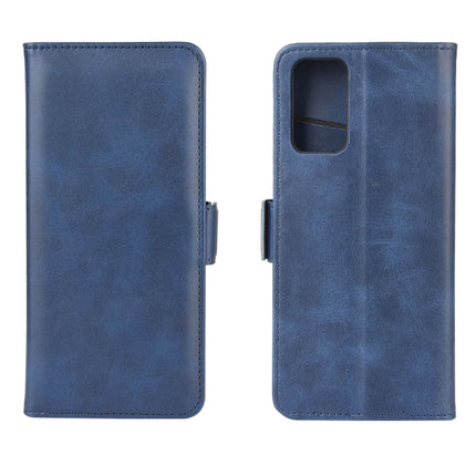 For Samsung Galaxy Note20 Dual-side Magnetic Buckle Horizontal Flip Leather Case with Holder & Card Slots & Wallet(Dark Blue)-garmade.com