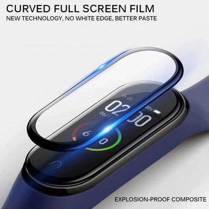 For Xiaomi Bracelet 5 Smart Watch 3D Curved Soft Edge Full Screen Cover HD Screen Hot Bend Protective Film-garmade.com