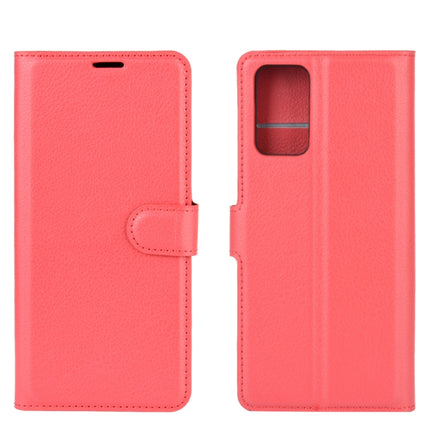 For Samsung Galaxy Note20 Litchi Texture Horizontal Flip Protective Case with Holder & Card Slots & Wallet(Red)-garmade.com