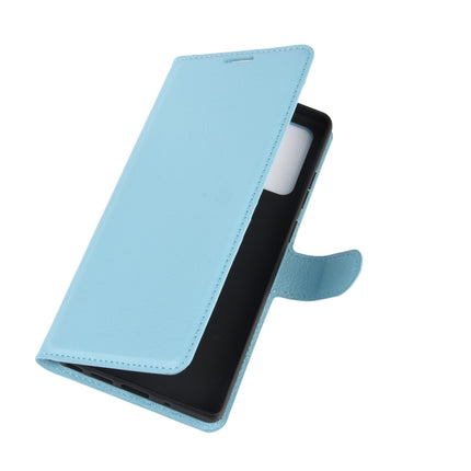 For Samsung Galaxy Note20 Litchi Texture Horizontal Flip Protective Case with Holder & Card Slots & Wallet(Blue)-garmade.com