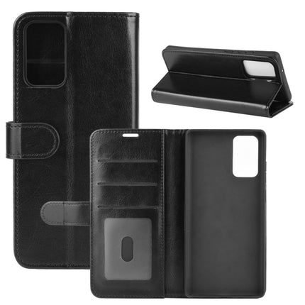 For Samsung Galaxy Note20 R64 Texture Single Horizontal Flip Protective Case with Holder & Card Slots & Wallet& Photo Frame(Black)-garmade.com
