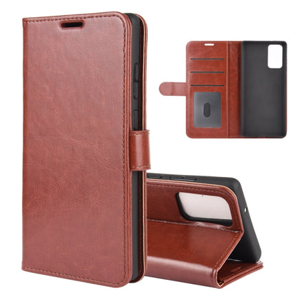 For Samsung Galaxy Note20 R64 Texture Single Horizontal Flip Protective Case with Holder & Card Slots & Wallet& Photo Frame(Brown)-garmade.com
