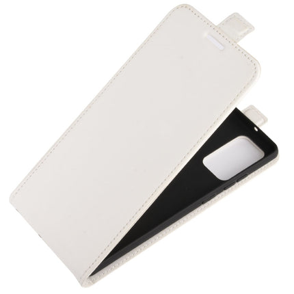 For Samsung Galaxy Note20 R64 Texture Single Vertical Flip Leather Protective Case with Card Slots & Photo Frame(White)-garmade.com