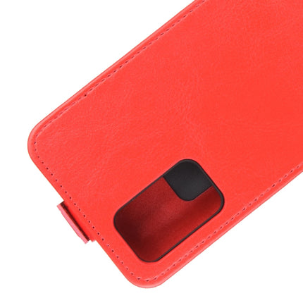 For Samsung Galaxy Note20 R64 Texture Single Vertical Flip Leather Protective Case with Card Slots & Photo Frame(Red)-garmade.com