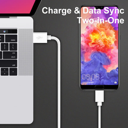 2 in 1 USB to USB-C / Type-C Data Cable + 30W QC 3.0 4 USB Interfaces Mobile Phone Tablet PC Universal Quick Charger Travel Charger Set, US Plug(White)-garmade.com