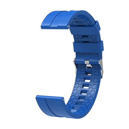 Suitable For Xiaomi Haylou Solar Watch Silicone Strap Length: 21cm(blue)-garmade.com